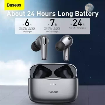 Baseus SIMU S2 5.0 TWS wireless Bluetooth earphones with active noise cancellation ANC