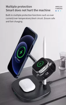 WiWU Power Air 15W 4 in 1 Wireless Charger M8