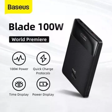 Baseus Blade 100W Power Bank 20000mAh Type C PD Fast Charging 