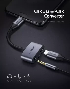 UGREEN USB C to 3.5mm Jack Headphone Adapter