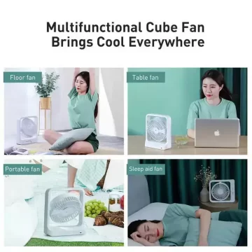 Baseus Cube Shaking Fan Desktop Desk USB Fan